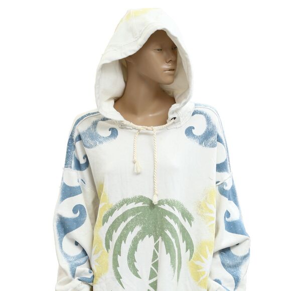 Free People We The Free Air It Out Hoodie Top Print Sweatshirt Slouchy L 284064 - Picture 9 of 11